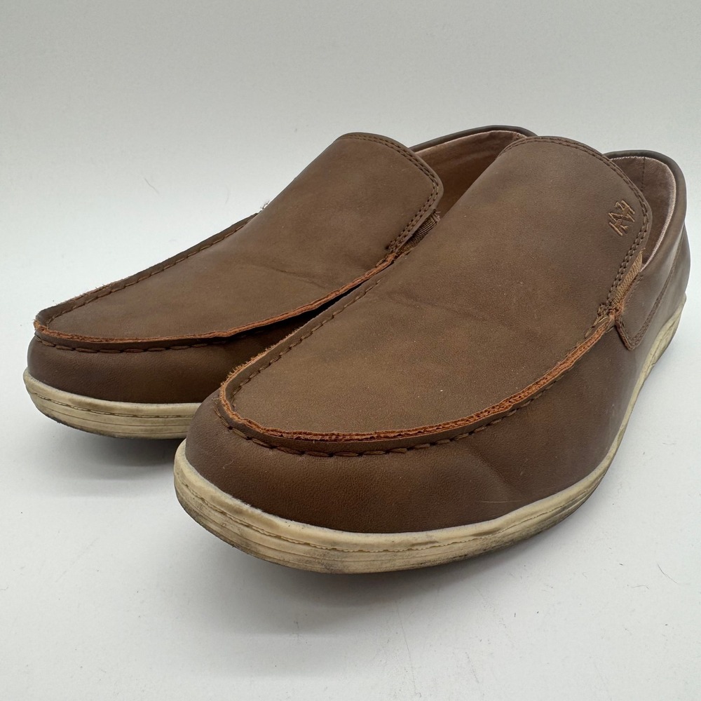 IZOD Seapoint Men's Memory Foam Slip On Loafers Tan Size 10
